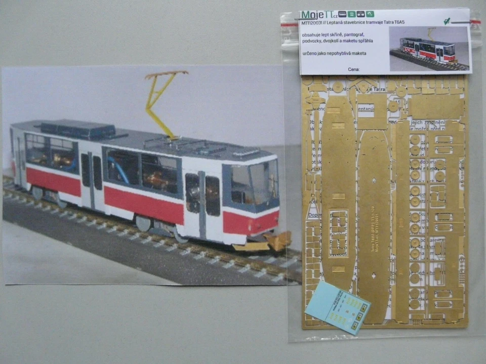 MojeTT Spur TT Komplettbausatz Bausatz Straßenbahn Tatra T6A5 Messingmodell BS  - Bild 1 von 4