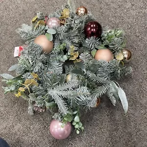 22” Wonderland Pine Wreath With Ornaments, Pine Cones & greenery - Picture 1 of 11