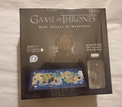 New Game of Thrones: Westeros Mini Puzzle 17"×10.2"×1" 4D Cityscape Sealed - Image 1 of 4