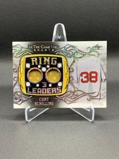 Curt Schilling 2022 Leaf In The Game Used Dual Jersey Relic #21/25 RED SOX