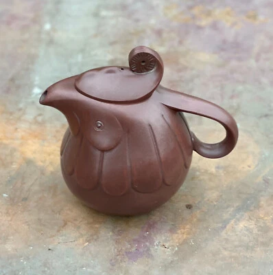 ¡Gallo tetera cerámica Yixing miniatura chino vintage único del siglo XX! Foto 1 de 4