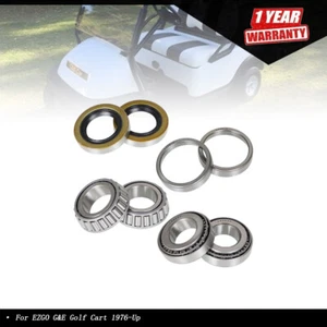 New For EZGO G&E Golf Cart 1976-Up 2 Pack Front Wheel Hub Bearings & Seal - Picture 1 of 6