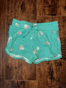 Girls Drawstring Shorts Flowers Cat and Jack Size 2T B87 - Picture 1 of 2