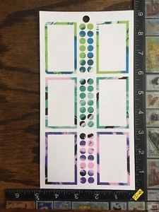 GLITTER PAINT THEME LABELS BY THE HAPPY PLANNER ONE SHEET PAPER STICKERS #GDL194 - Picture 1 of 2