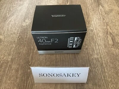 Voigtlander ULTRON 40mm F2 Aspherical SL II S Black Rim for Nikon F New in Box - Image 1 of 4