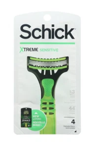 Schick Xtreme 3 Sensitive Skin Disposable Razors for Men, Disposable Razors, 4 C - Picture 1 of 7
