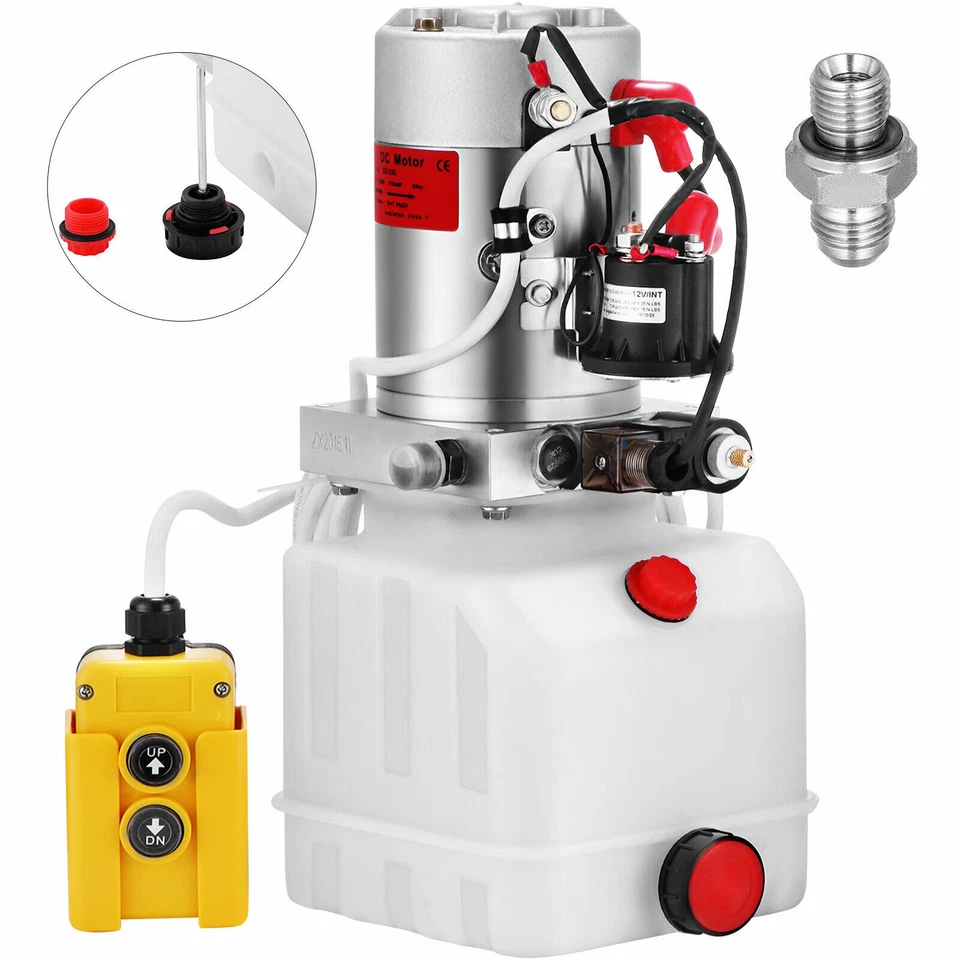 VEVOR 4 Quart Single Acting Hydraulic Pump (4LCZYYBSLDZY00001V0)