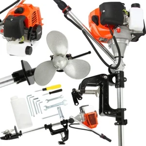 Benzin aussenborder Bootsmotor Benzinmotor Außenborder Für Pontoon 5PS 2Takt - Bild 1 von 8