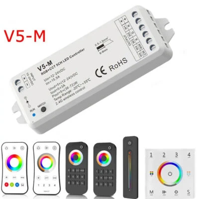 V5-M LED Controller 5CH PWM RF Remote Smart Wifi for RGBWW RGBCCT Strip light - Image 1 of 4