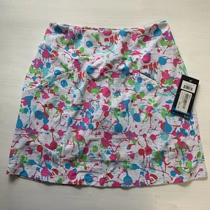 Ibkul Splatter Denis donna XS o XL bianco rosa blu golf pickleball Skort NUOVO - Foto 1 di 9