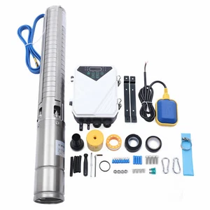 4" 2 PS Solar Wasserpumpe Tauchpumpe MPPT Controller Kit DC 110V Tiefbrunnenpumpe - Bild 1 von 20