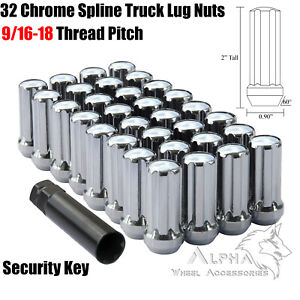 Buyer Needs to Review The spec 20pcs 2.32 Chrome 9/16-18 Wheel Lug Nuts fit 1986 Chevrolet C30 May Fit OEM Rims 
