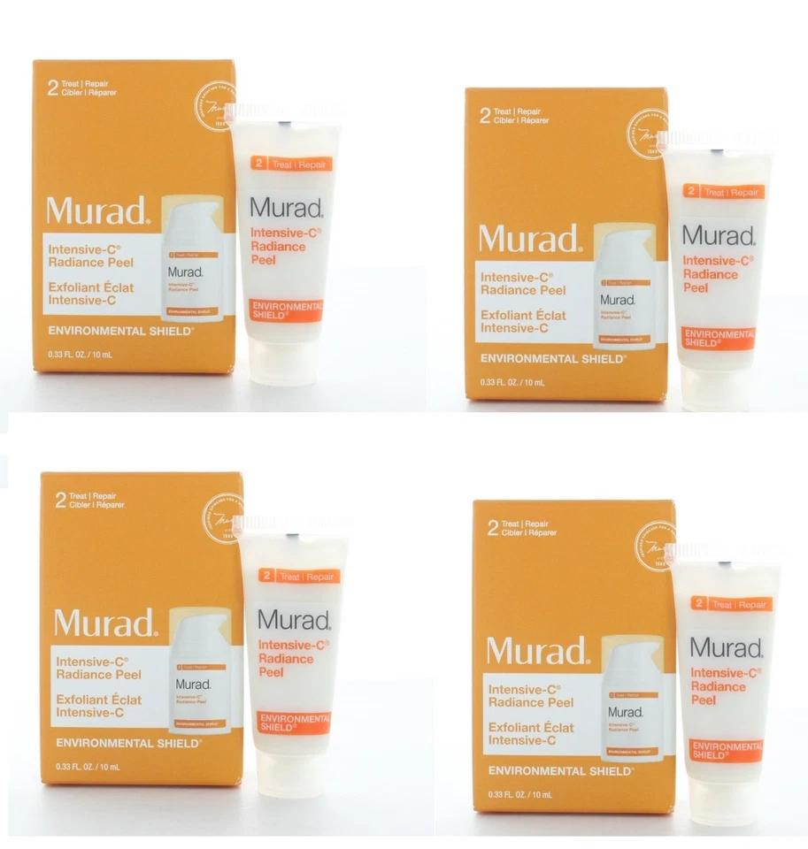 4 x Murad Environmental Shield Intensivo C Radiance Peeling 0,33 oz/10 ml VIAJE Foto 1 de 1