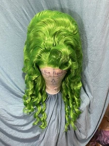 St. Paddy’s Day Irish Green M&M Triple Stack Sexy Drag Queen Wig - Picture 1 of 10
