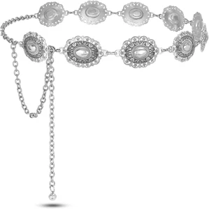 Western Concho Chain Belt for Women Cowgirl Waist Belt for Country Concert Outfi - Picture 1 of 12