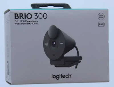 Logitech Brio 300 Full HD  1080p Webcam (Graphite) - Image 1 of 4