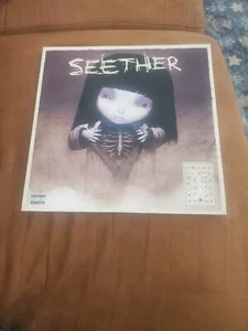 Finding Beauty in Negative Spaces by Seether Magenta Marble LP (Record, 2021) - Picture 1 of 8