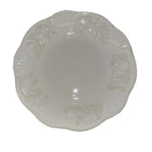 Lenox Butler's Pantry Fruitier Dinner Plate 11 1/4" Fruit Leaves White Cream - Picture 1 of 9