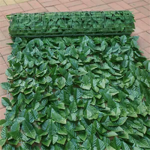 3M Artificial Hedge Ivy Leaf Garden Fence Roll Privacy Screen Wall Balcony Cover - Picture 1 of 14