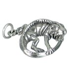 Iguana Bearded Dragon sterling silver charm 3D .925 x 1 Lizards charms --SFP_