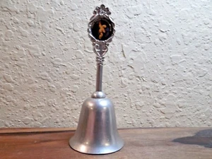 Campana de cena Pueblo Cultural Center metal en tono plateado 4-1/8" pulgadas - Imagen 1 de 3