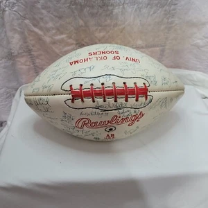 1979 OU football team signed full sized ball Barry Switzer Billy Sims 86 autos - Picture 1 of 23