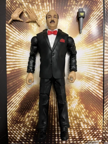 WWE Elite Wrestlemania 39 *COMPLETE* Mean Gene Okerlund BAF 6" Wrestling Figure! Cover