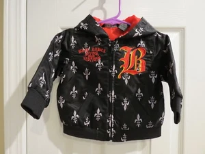 BLAC LABEL BOYS HOODED BLACK JACKET Embroidered label, Size: 6-9M - Picture 1 of 11