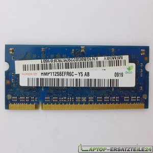 1 GB DDR2 SDRAM PC2-5300 (DDR2-667) HYMP112S6EFR6C-Y5 AB SO DIMM 200-pol. Ram Me - Foto 1 di 3