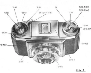 ZEISS CONTINA Ia IIa film camera SERVICE MANUAL & PARTS LIST DOWNLOAD ONLY - Picture 1 of 1