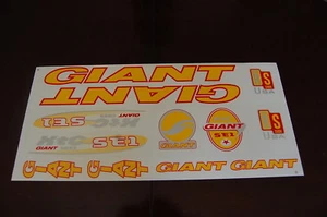 Giant Stickers Yellow, Red & Silver. XTC SE1  - Picture 1 of 1