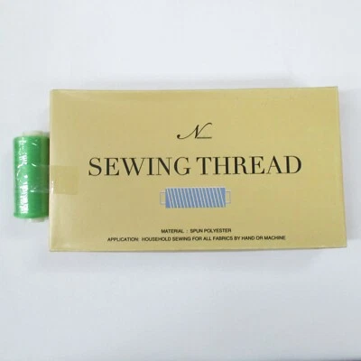 Perial Co Green Polyester Sewing Thread Pack of 12 for Machine, Hand Sewing  - Image 1 of 3