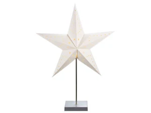 LED Weihnachtsstern Tischlampe 45 cm - 10 LED - Tischleuchte Fenster Deko Stern - Bild 1 von 1