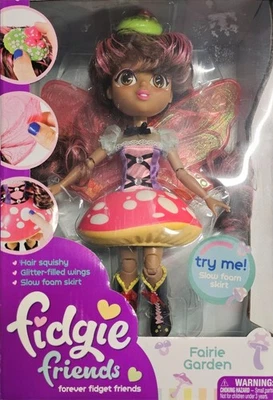 Fidgie Friends Fairie Garden, Butterfly-Winged Fashion Doll with Fidget Features - Image 1 of 4