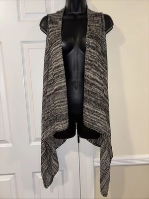 Cardigã feminino de malha Garage estilo anos 60 preto e branco, tamanho XS-S, novo com etiquetas - Imagem 1 de 4