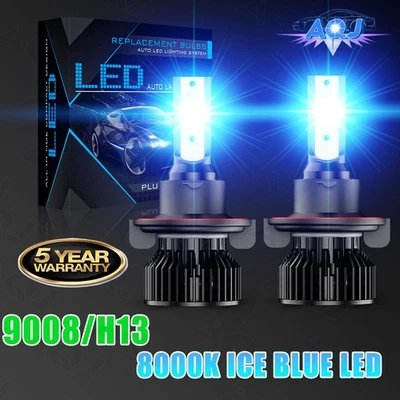 For Nissan Sentra 2004-2012 8000K ICE BLUE LED Headlight Hi/Low Lights Bulbs - Image 1 of 4