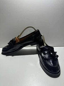 Russell & Bromley Chester Tassel Loafer Black Patent 39.5 UK 6.5 £245 - Picture 1 of 11