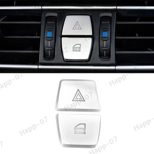 For BMW 7 Series 2009-2015 Matte Silver Inner Mergency Light Button Cover Trim - Picture 1 of 8