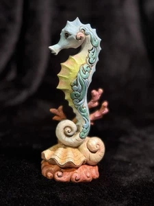 Enesco Jim Shore Heartwood Creek Seahorse with Shells Stone Resin Figurine Rare! - Picture 1 of 8