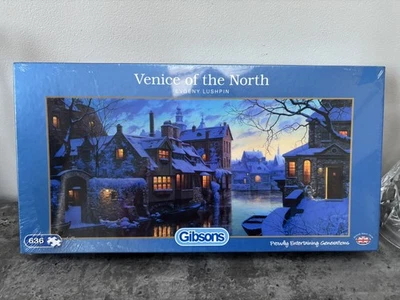 Gibsons Venice of The North Jigsaw Puzzle (636 Pieces) new sealed idea gift  - Image 1 of 4