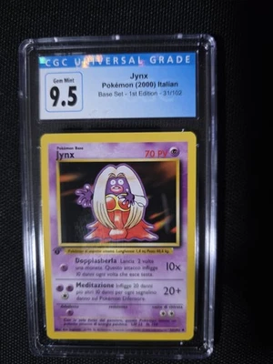 2000 Pokemon ITALIAN 1st Edition Base Set Jynx 31/102 CGC 9.5 GEM MINT - Image 1 of 2