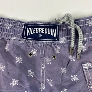 Vilebrequin Badehose Herren XL blau verwaschen Schildkrötenmuster ungefüttert Boardshorts - Bild 1 von 13