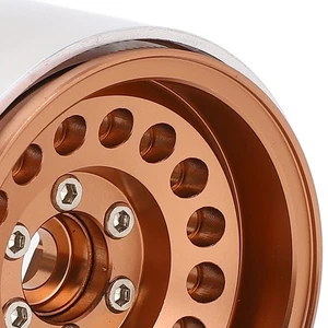 Brown 4 Pcs 1/10 RC Crawler Wheel Hub Aluminum Alloy Lightweight RC Car Round - Picture 1 of 12