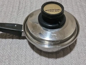 Kitchen Craft West Bend Wasserloses Kochgeschirr 1 QT Soßenpfanne Topf Belüfteter Deckel 7" - Bild 1 von 9