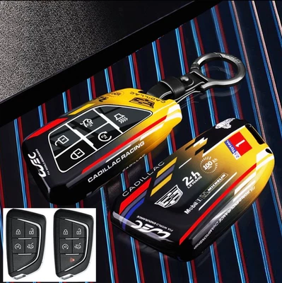 Key Fob Cover Case Shell for Cadillac CT5 CT6 ATS XT5 XT4 Escalade ESV - Image 1 of 2