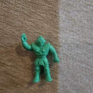 M.U.S.C.L.E Musclemen Kinnikuman Mr. Achilles Green Mini Kinkeshi Vintage  - Picture 1 of 2