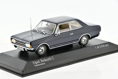 OPEL Rekord C 2 Door Cosmos Blue 1966 1/43 MINICHAMPS 430046104 - Image 1 of 4