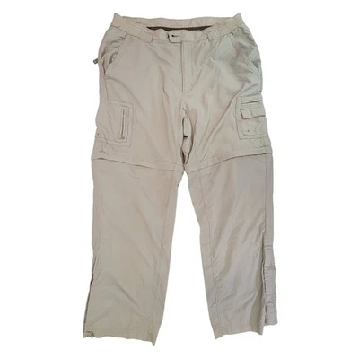 Pantalones Convertibles Columbia Titanium Mujer Beige Cremallera Carga Exterior Talla M Foto 1 de 4