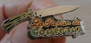 SELTENES SCHÖNES PIN'S TISCHMESSER LA PASSION DES MESSERS - Bild 1 von 5