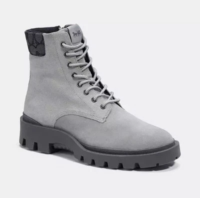 Bota de gamuza Coach Citysole Signature para hombre talla 10,5 D color acero lavado C7075 Foto 1 de 4